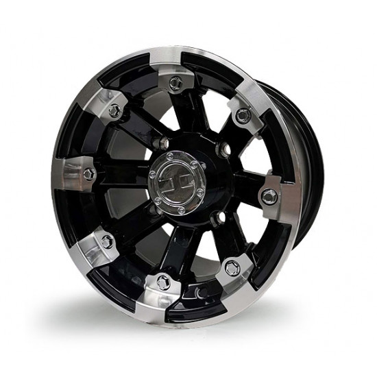 8JX14 H2 4/110/136 Ø14.3C60 ET-10.2 Gloss Black Machined 8911480-31